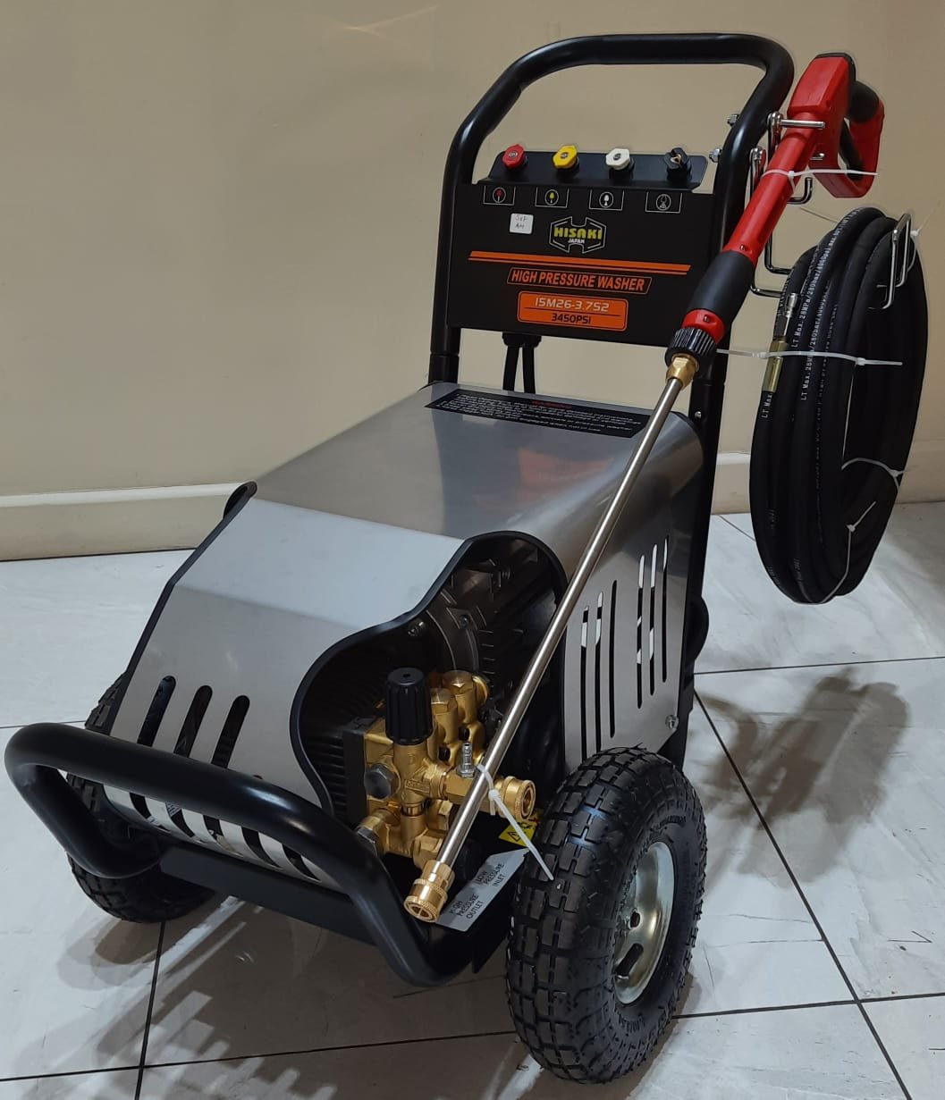 15M26 Hisaki Japan Electric Pressure Washer 5hp Motor SINGLE PHASE 3450PSI