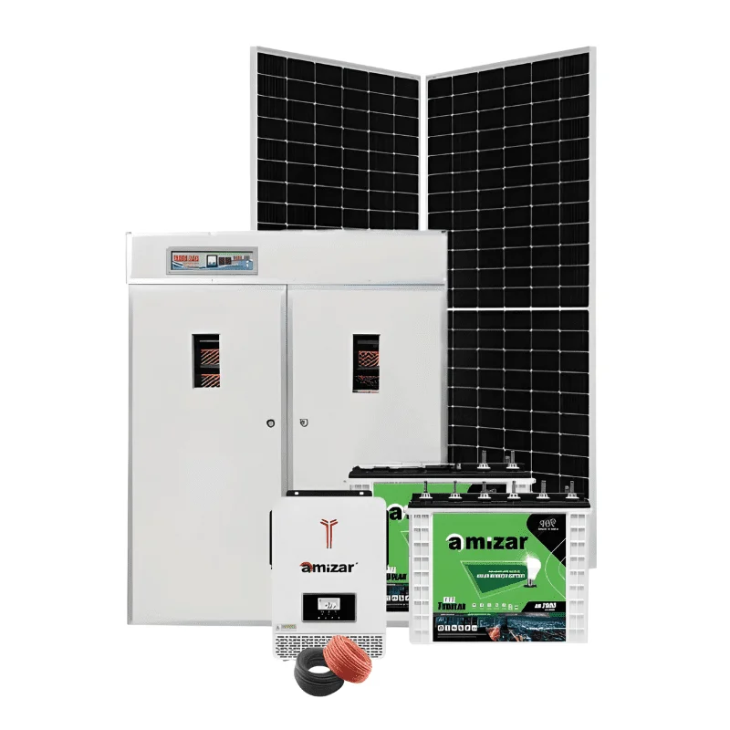 3580 Eggs Incubator + 3Kw Amizar Solar Kit 3000w - Tubular Battery Hybrid Inverter
