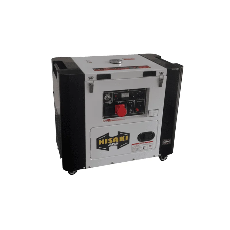 9.37Kva Hisaki Diesel Silent Generator 3Phase Heavy Duty with ATS