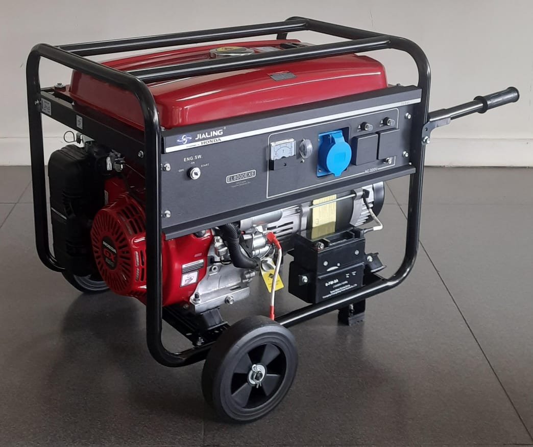 EL8000EXE JIALING HONDA GENERATOR Key 🔑 start Rated Power 6.5kva HONDA GP390 Engine