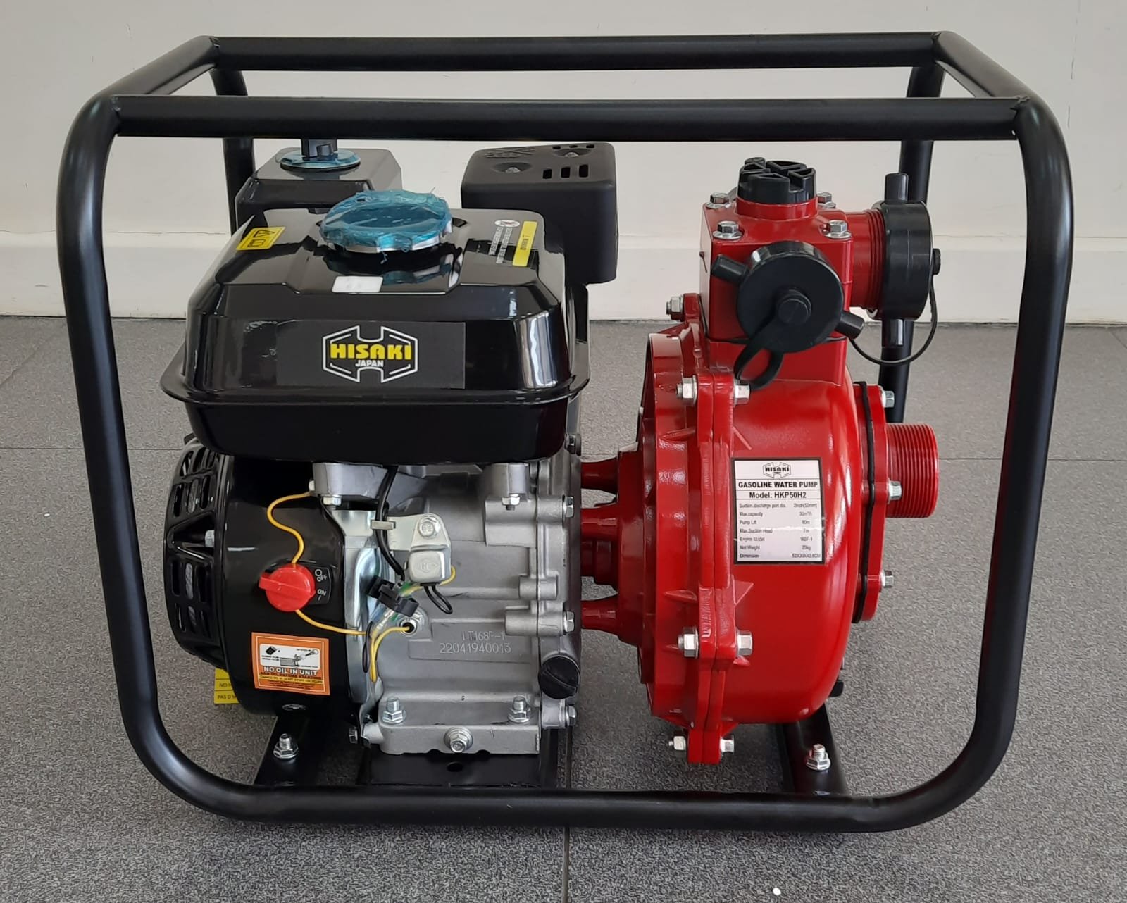HKP50H2 Hisaki Japan High Pressure Double Impeller Water Pump 90metres Head 7.5hp Engine