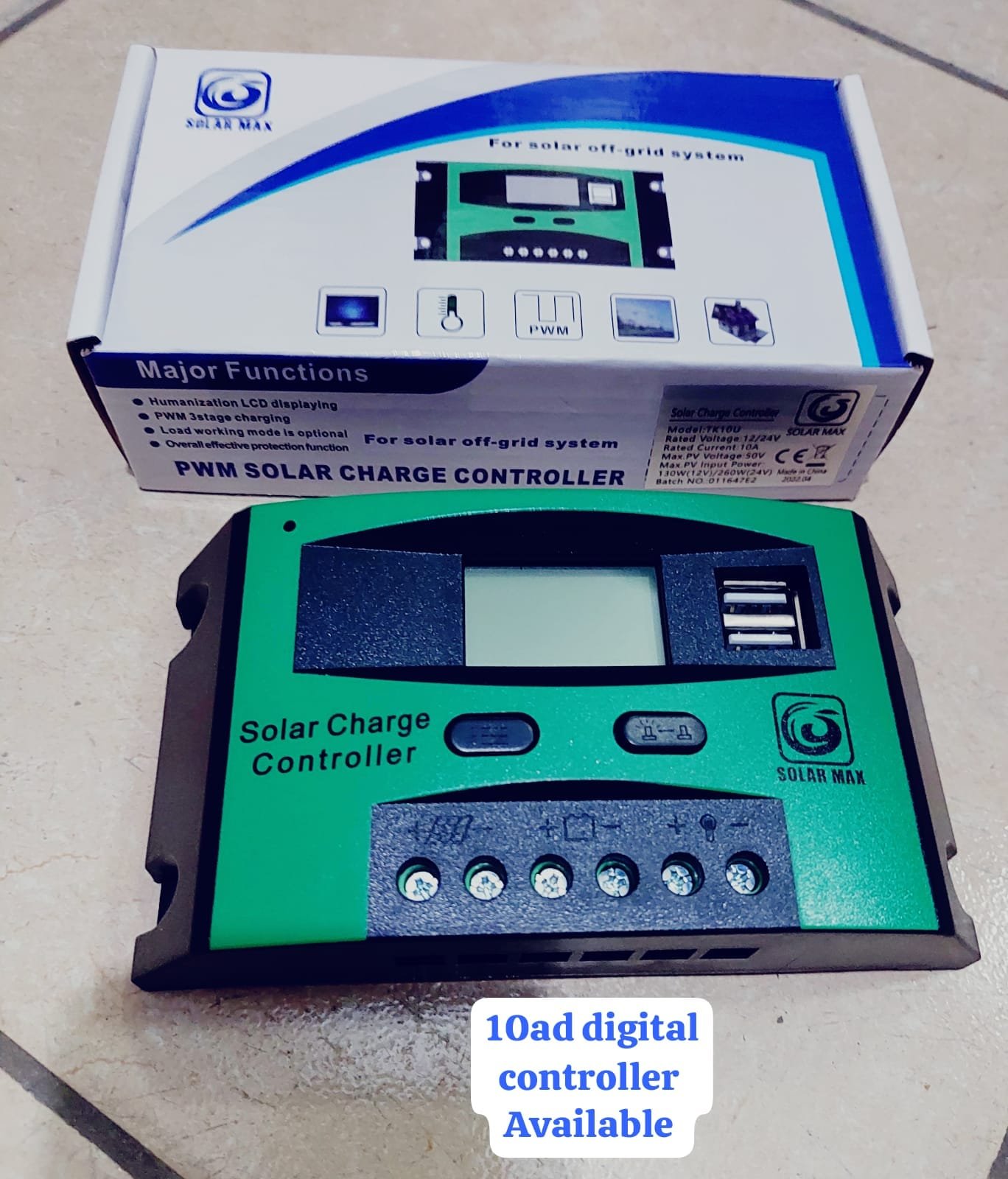 10amps digital charge controller