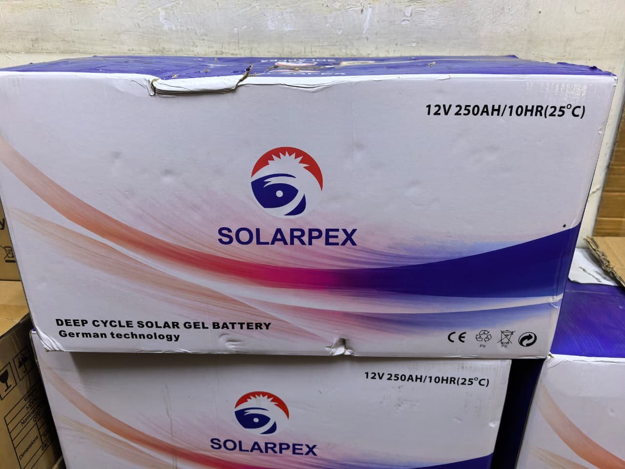 250ah 12v solar backup rechargeable battery