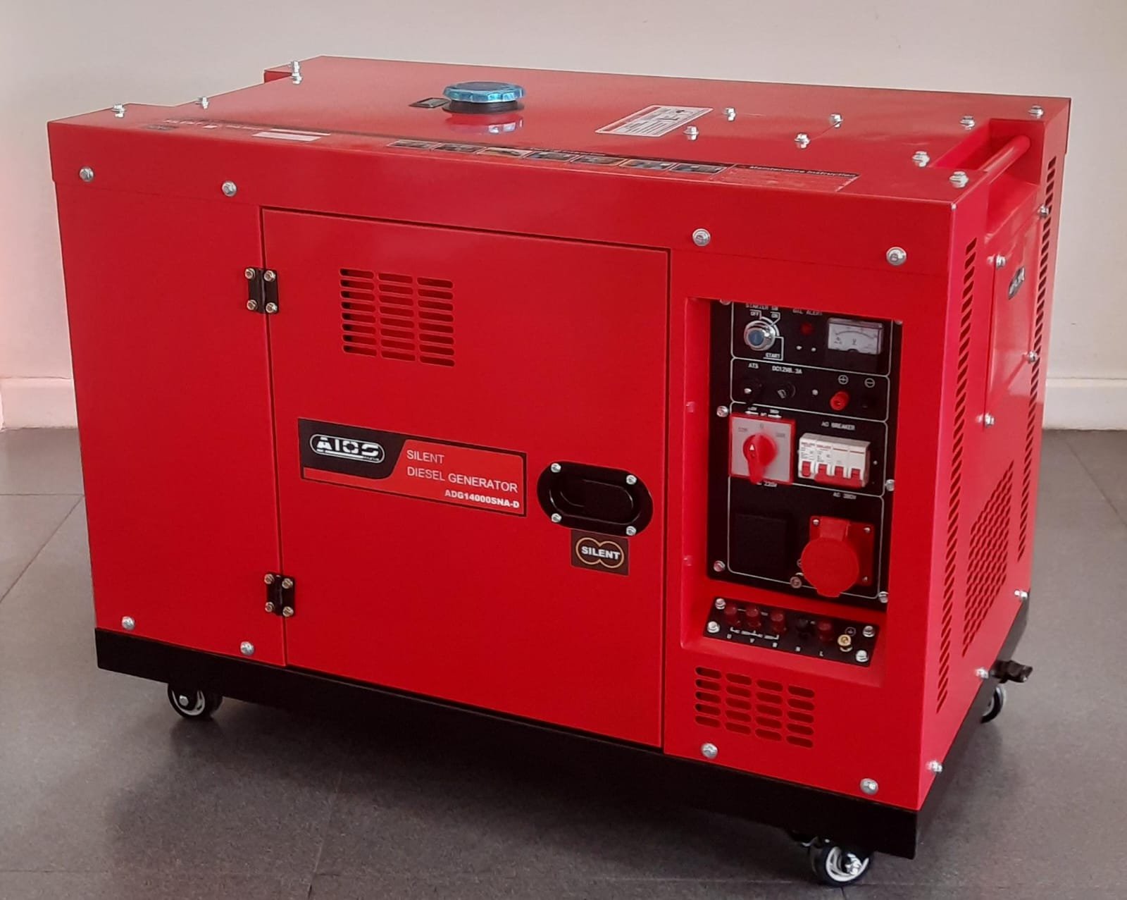 ADG140000SNA Aico Japan Diesel Generator Aircooled CLOSED TYPE Rated output 12.5kva SINGLE and THREE PHASE