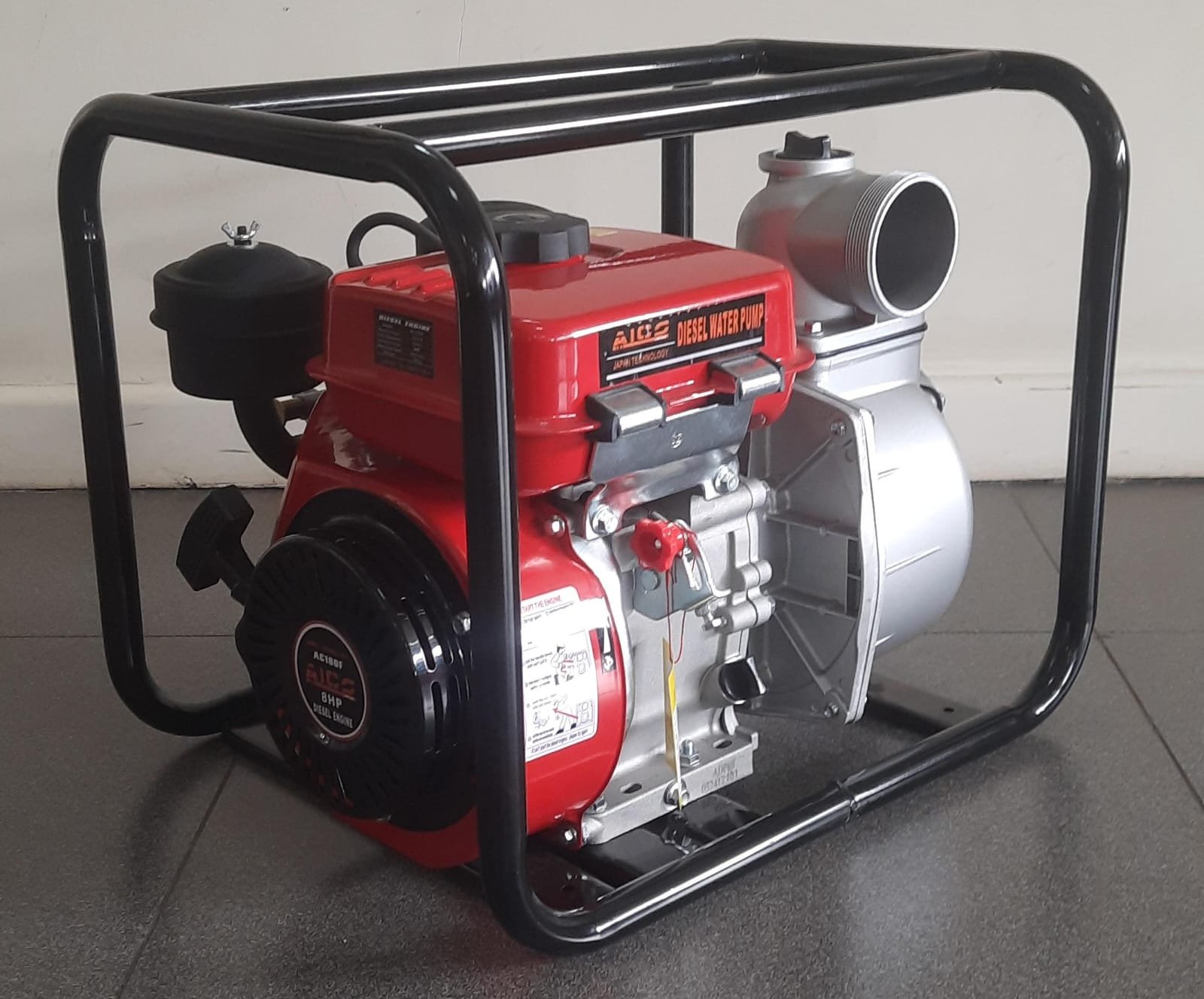 ADP80 Aico Japan Diesel water pump 3 inches NORMAL PRESSURE with 8HP Engine