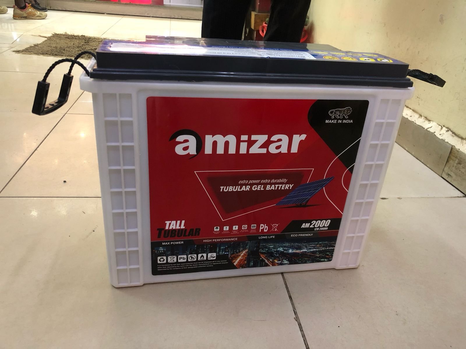 Amizar Tall Tubular Gel Battery Free Maintenance 200ah