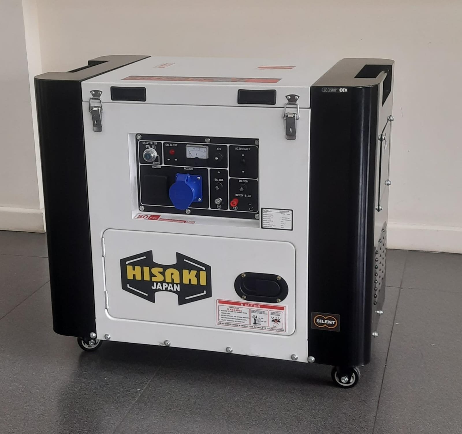 HK7000SNA Hisaki Japan Diesel Generator Aircooled Rated output 8.75kva SINGLE PHASE