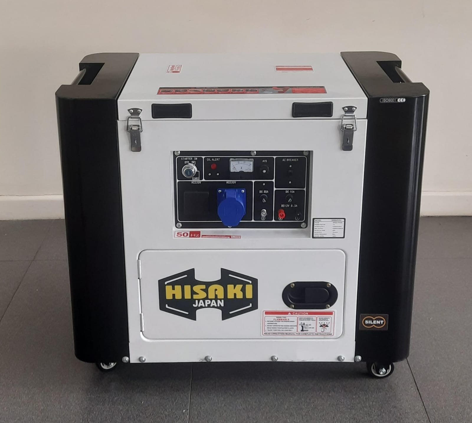 HK8000SNA Hisaki Japan Diesel Generator Aircooled Rated output 10kva WITH ATS SINGLE PHASE