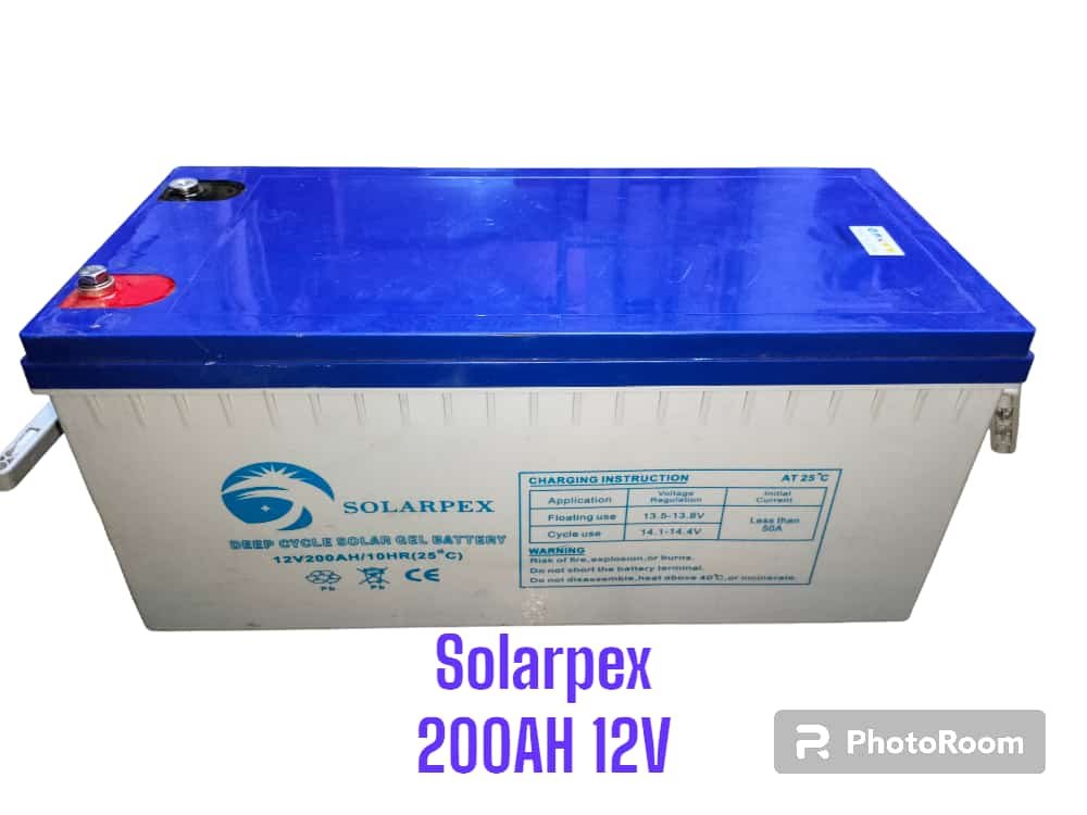 Solarpex 200ah 12v solar deep cycle gel battery