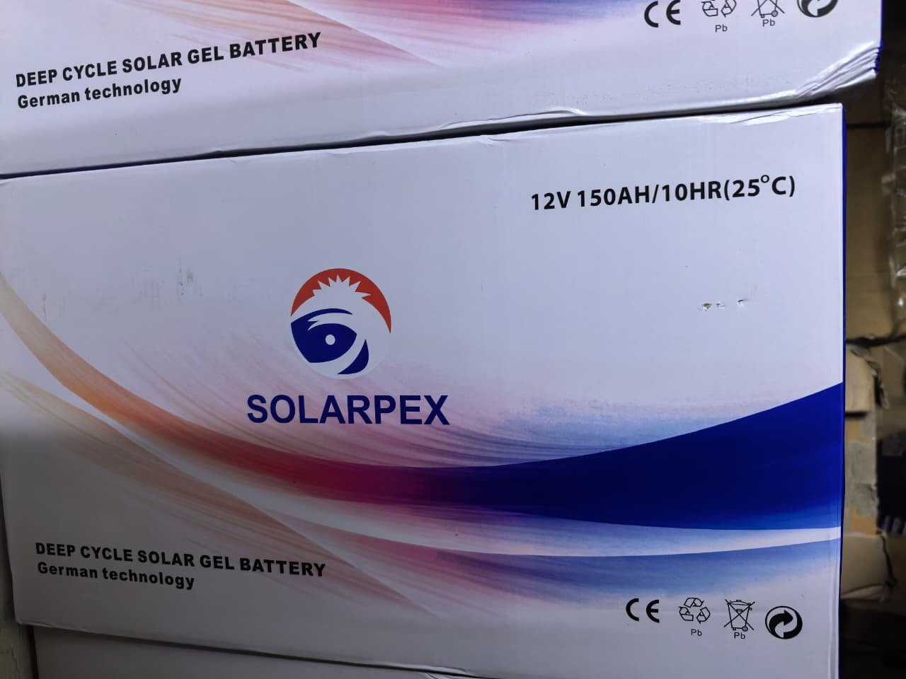 Solarpex deep cycle solar gel battery 150ah