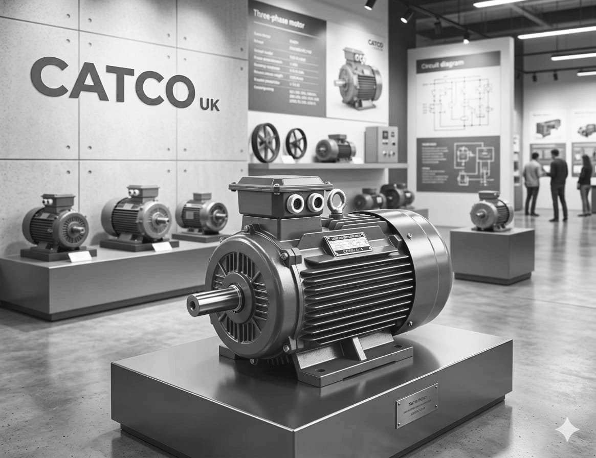 CATCO UK BRAND 100% PURE COPPER THREE PHASE MOTOR 25HP X 1500 RPM