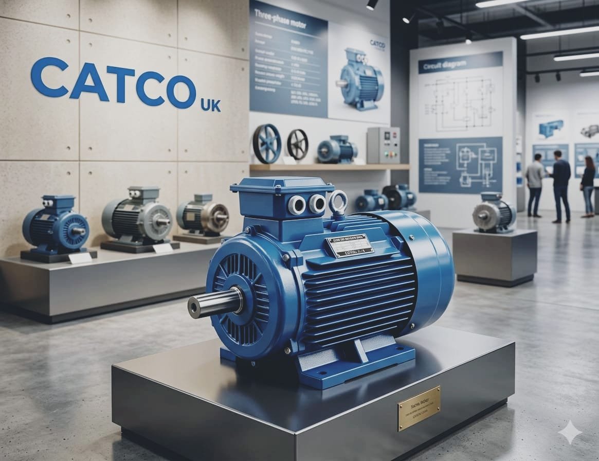 100% PURE COPPER THREE PHASE MOTOR CATCO UK BRAND 50HP X 1500 RPM